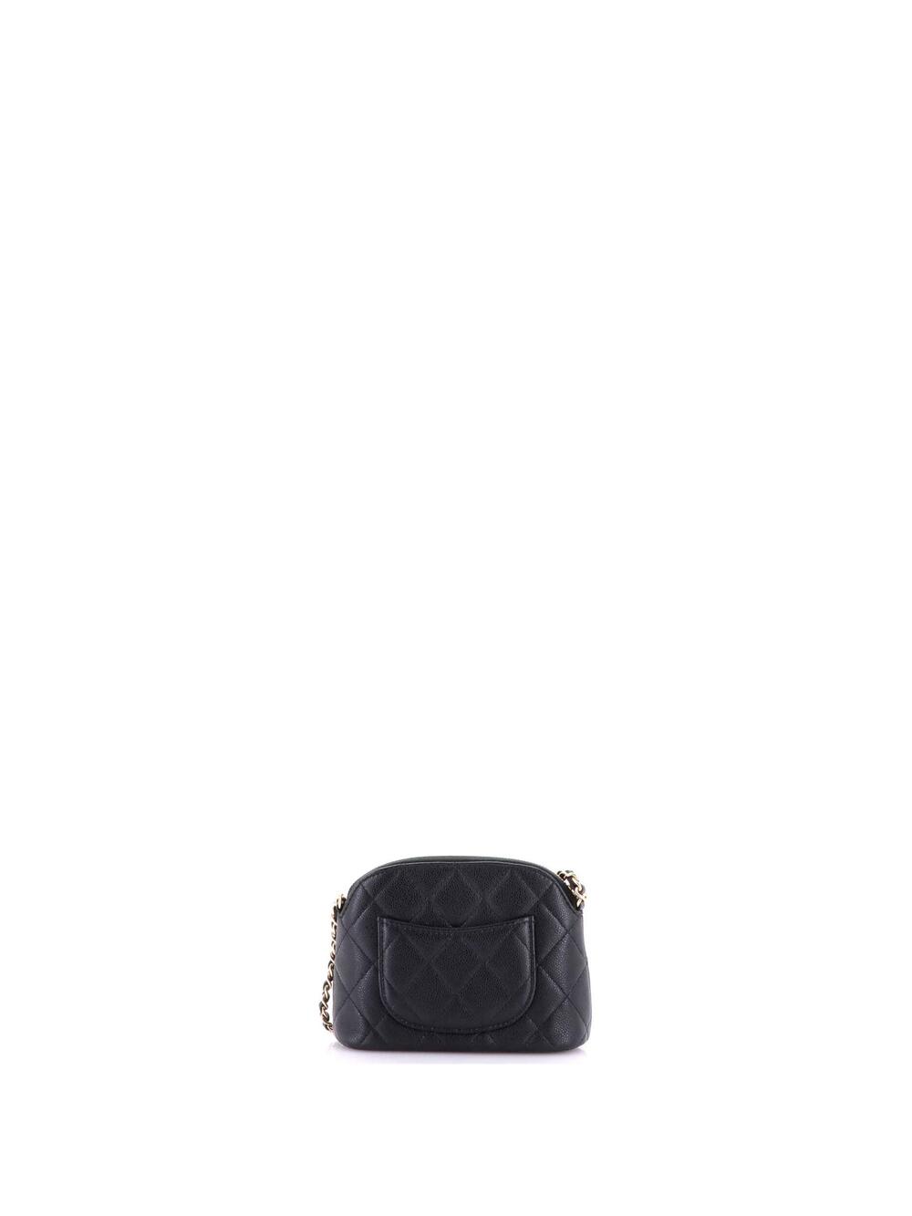 Chanel Cc Dome Zip Clutch With Chain #281377C49B - Picture 3 of 7